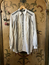 ARCHIVIO J.M.Ribot 24 Autumn/Winter Vertical Striped Shirt Italy AJM-SH22/DN-0 Black and White